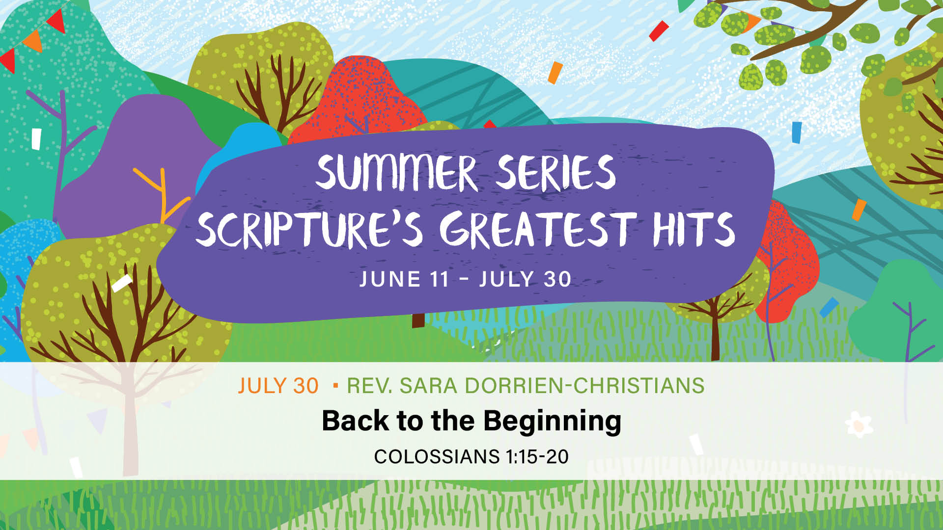 Scripture's Greatest Hits: Back to the Beginning
